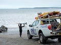 Surfing under safety supervision